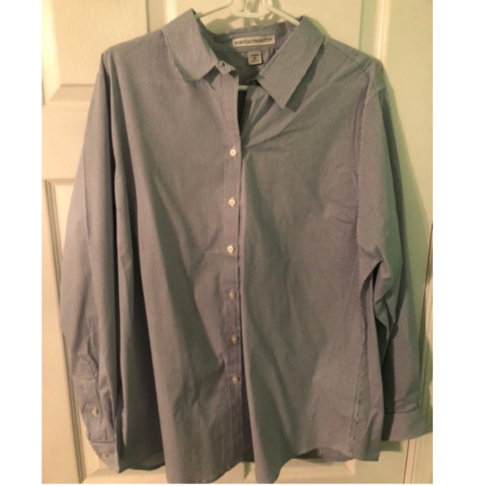 Pinstripe button down